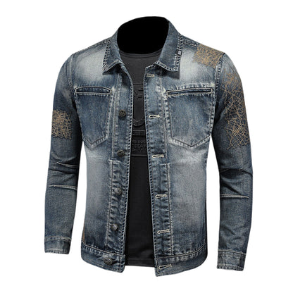 SOLO-DSQ2 Distressed Denim Jacket