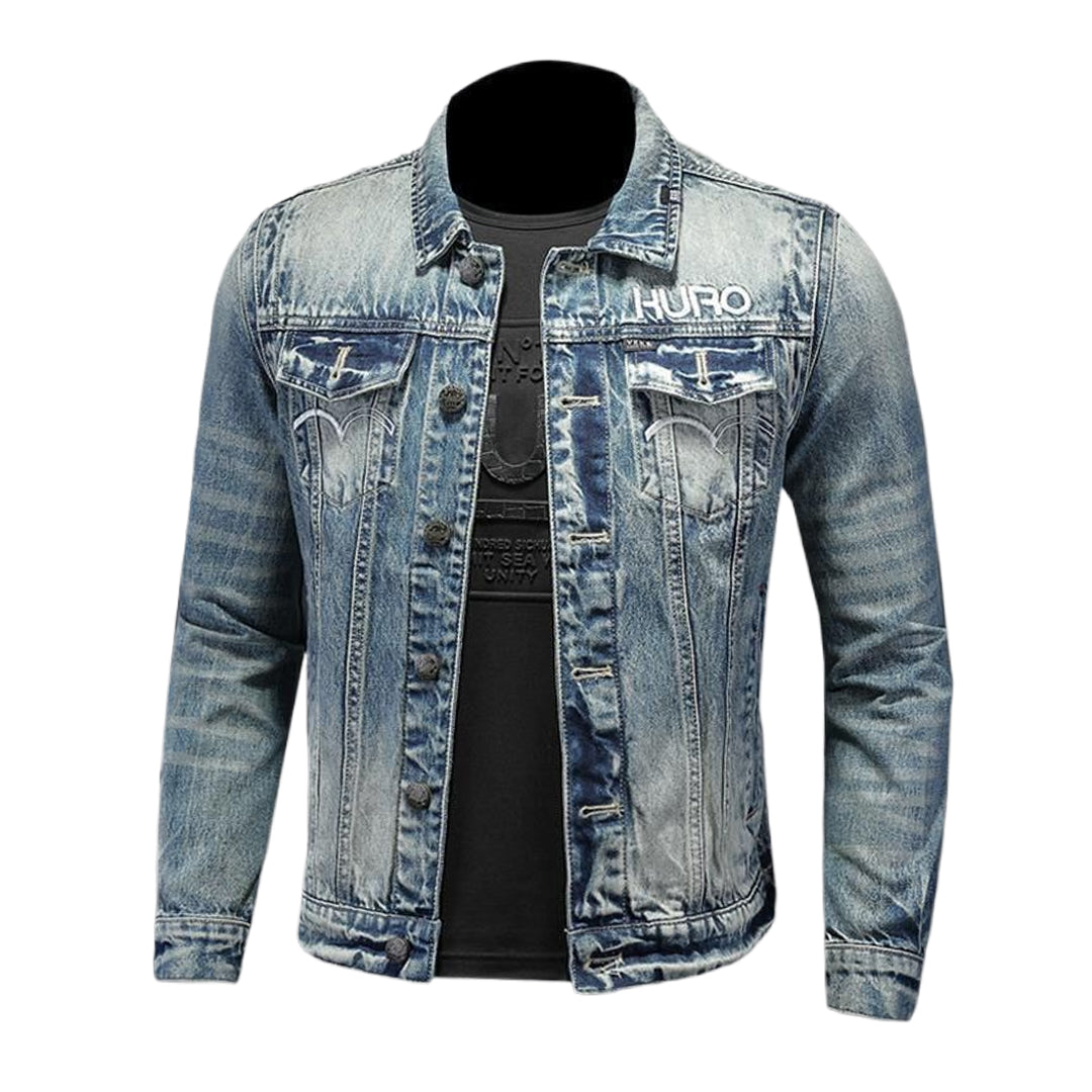 SOLO-DSQ2 Distressed Denim Jacket