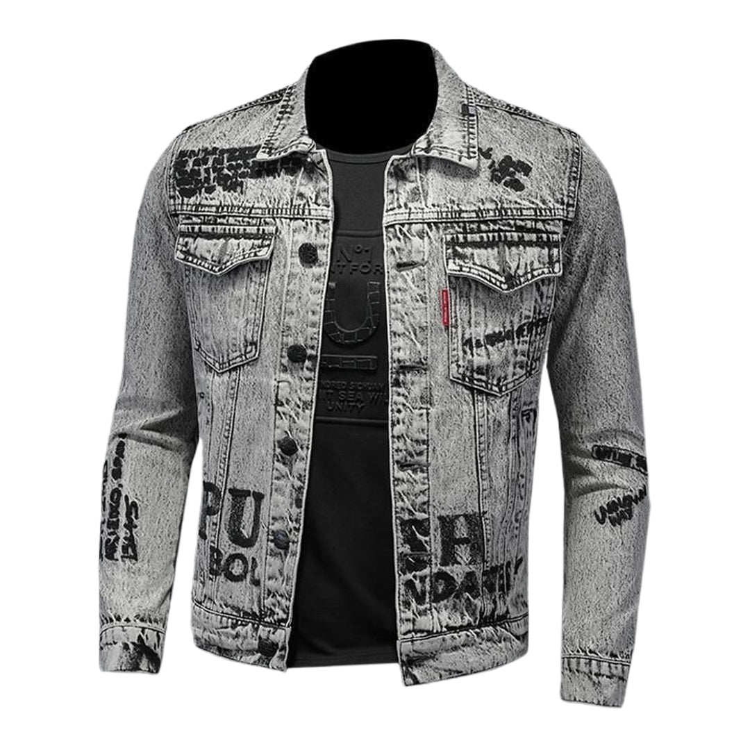 SOLO-DSQ2 Distressed Denim Jacket