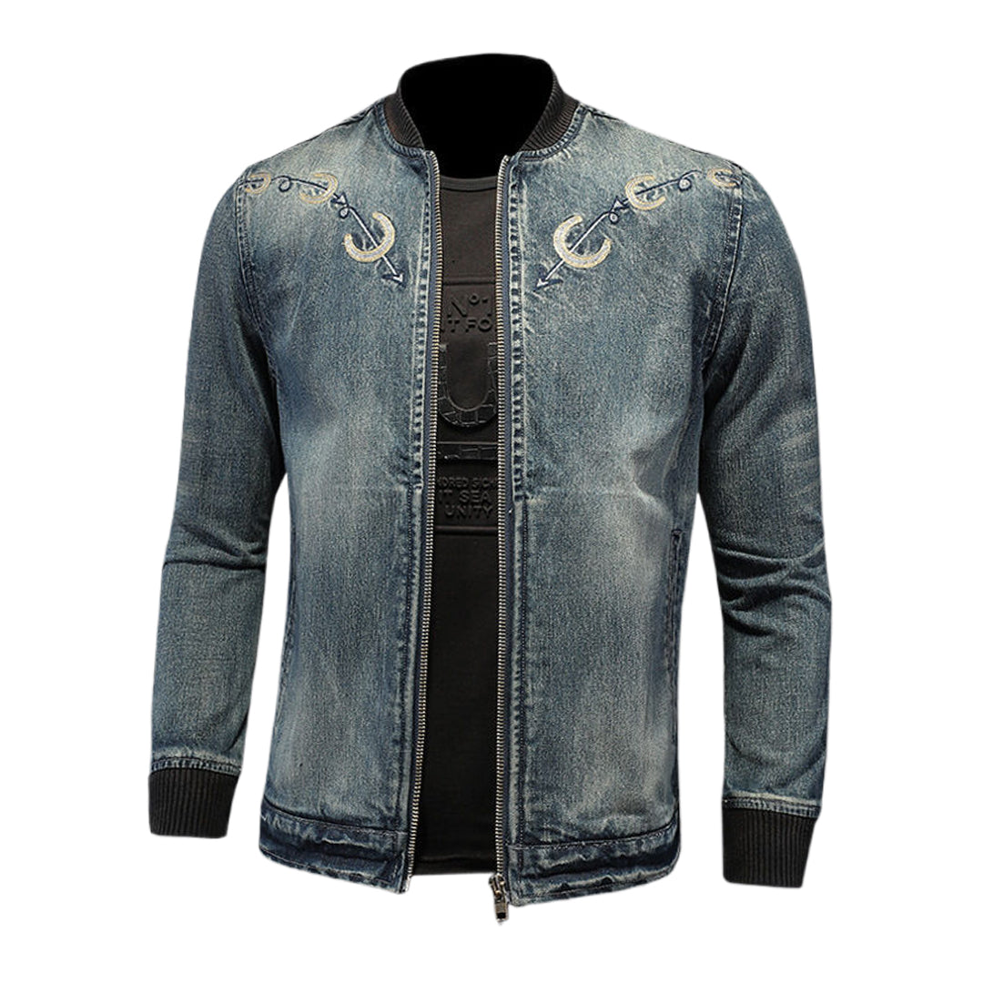 SOLO-DSQ2 Distressed Denim Jacket