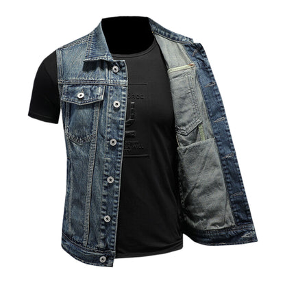 SOLO-DSQ2 24ss Denim Vest coat