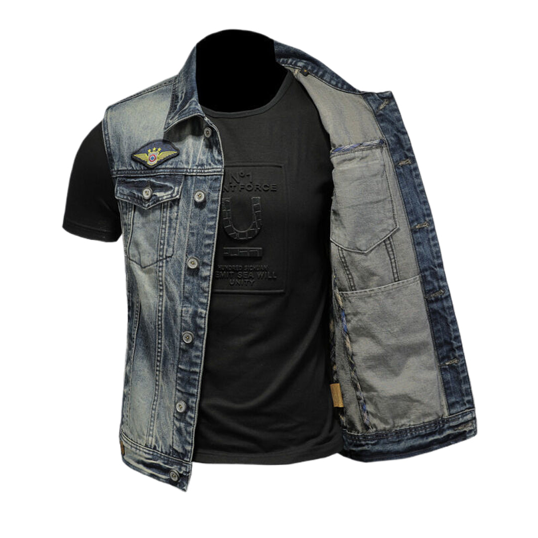 SOLO-DSQ2 24ss Denim Vest coat