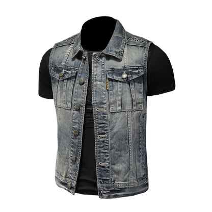 SOLO-DSQ2 Denim Vest coat