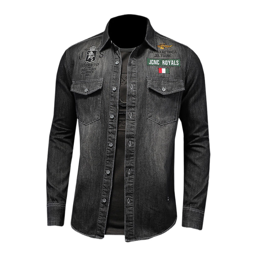 SOLO-DSQ2 Black Denim Jacket