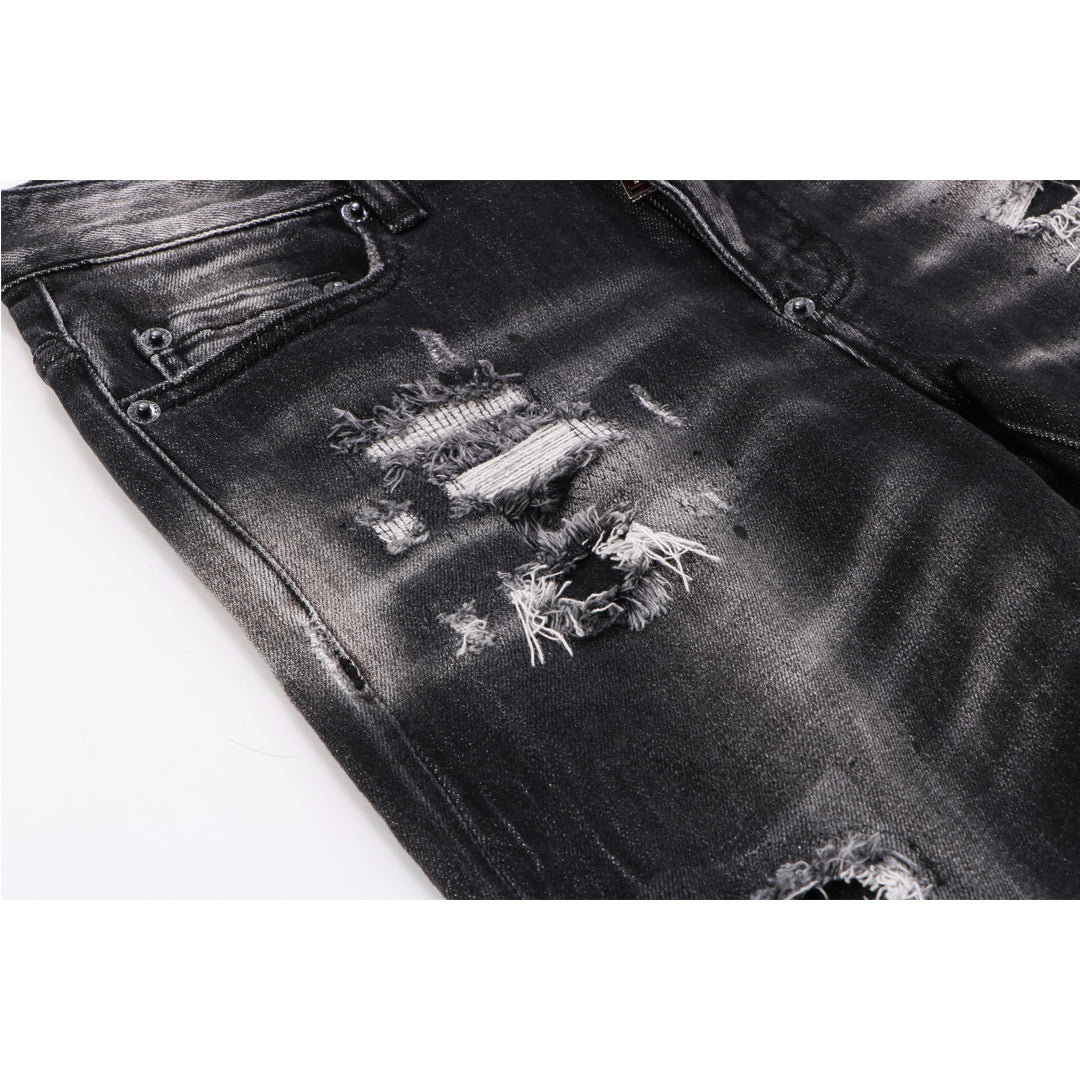 SOLO-DSQ2 Elastiese wasbare gate Jeans