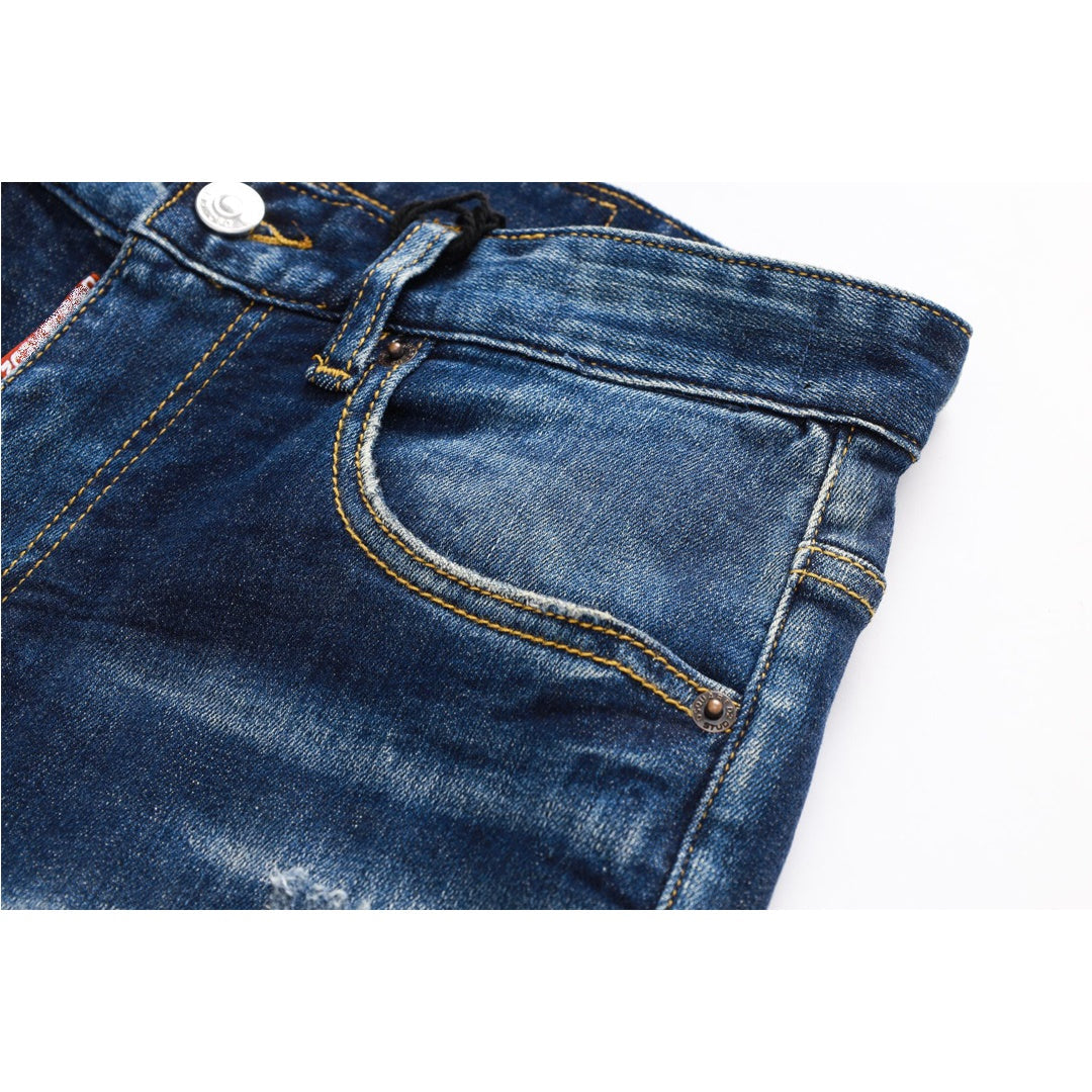 SOLO-DSQ2 Fashion Holes Jeans