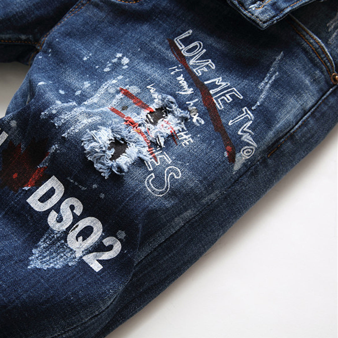 SOLO-DSQ2 2024ss printing Jeans