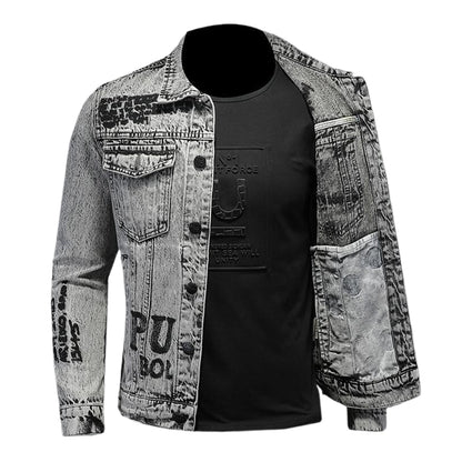 SOLO-DSQ2 Distressed Denim Jacket