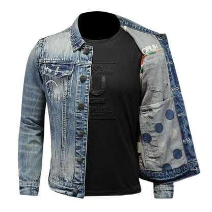 SOLO-DSQ2 Distressed Denim Jacket