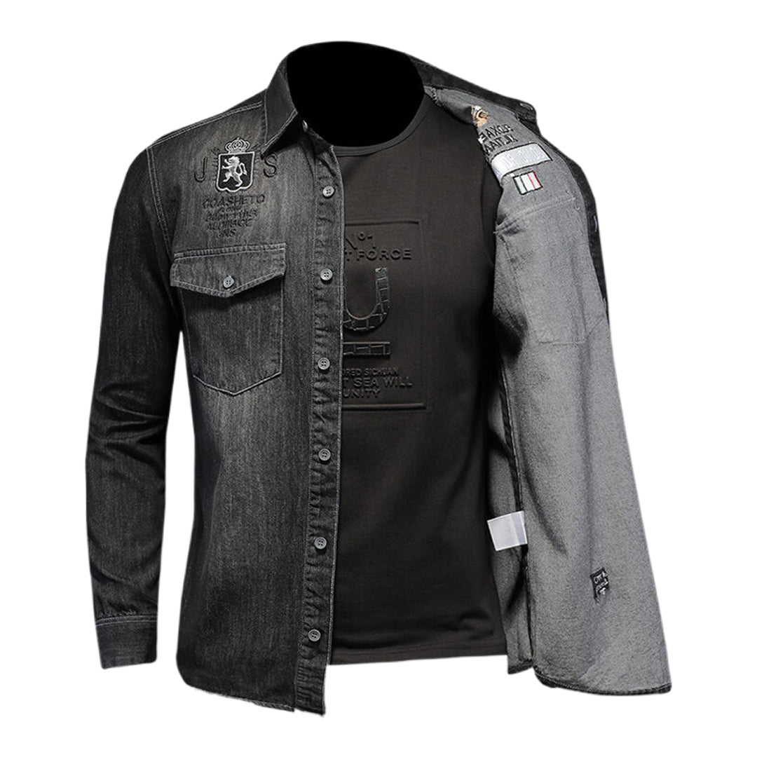 SOLO-DSQ2 Black Denim Jacket