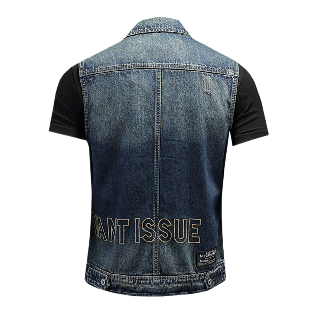 SOLO-DSQ2 24ss Denim Vest coat