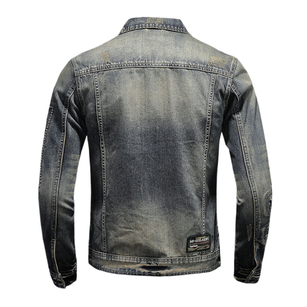 SOLO-DSQ2 2024ss Distressed Denim Jacket