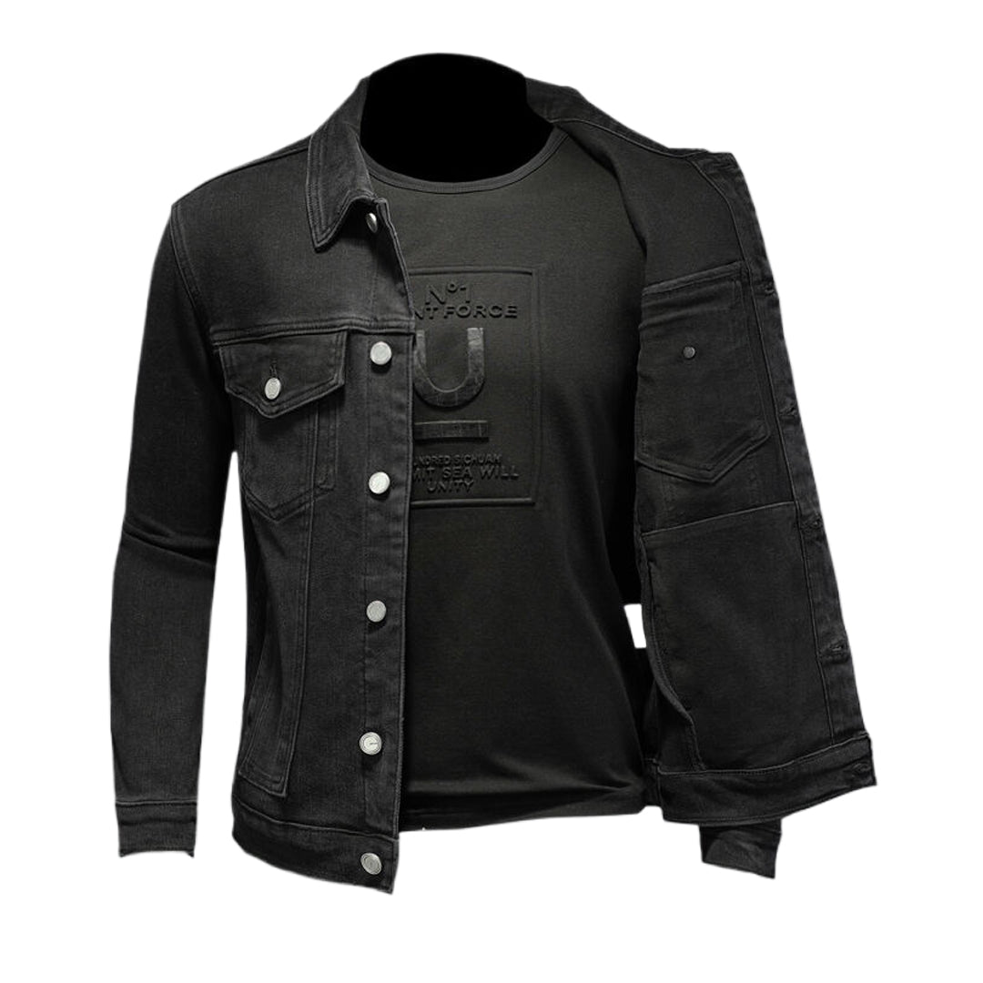 SOLO-DSQ2 2024ss Black Denim Jacket