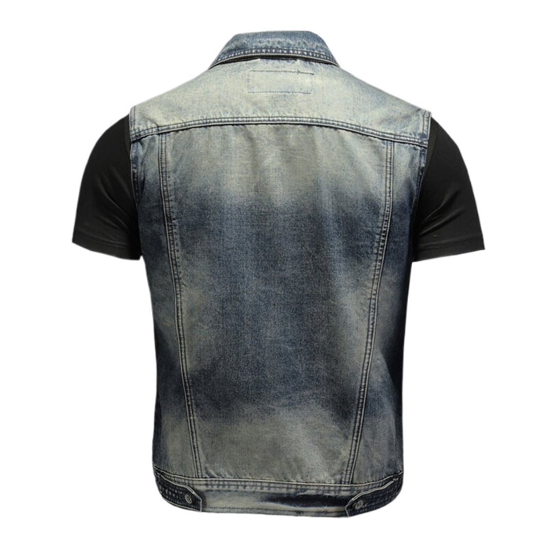 SOLO-DSQ2 24ss Denim Vest coat