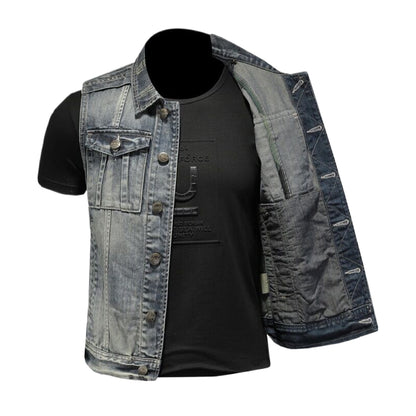 SOLO-DSQ2 Denim Vest coat