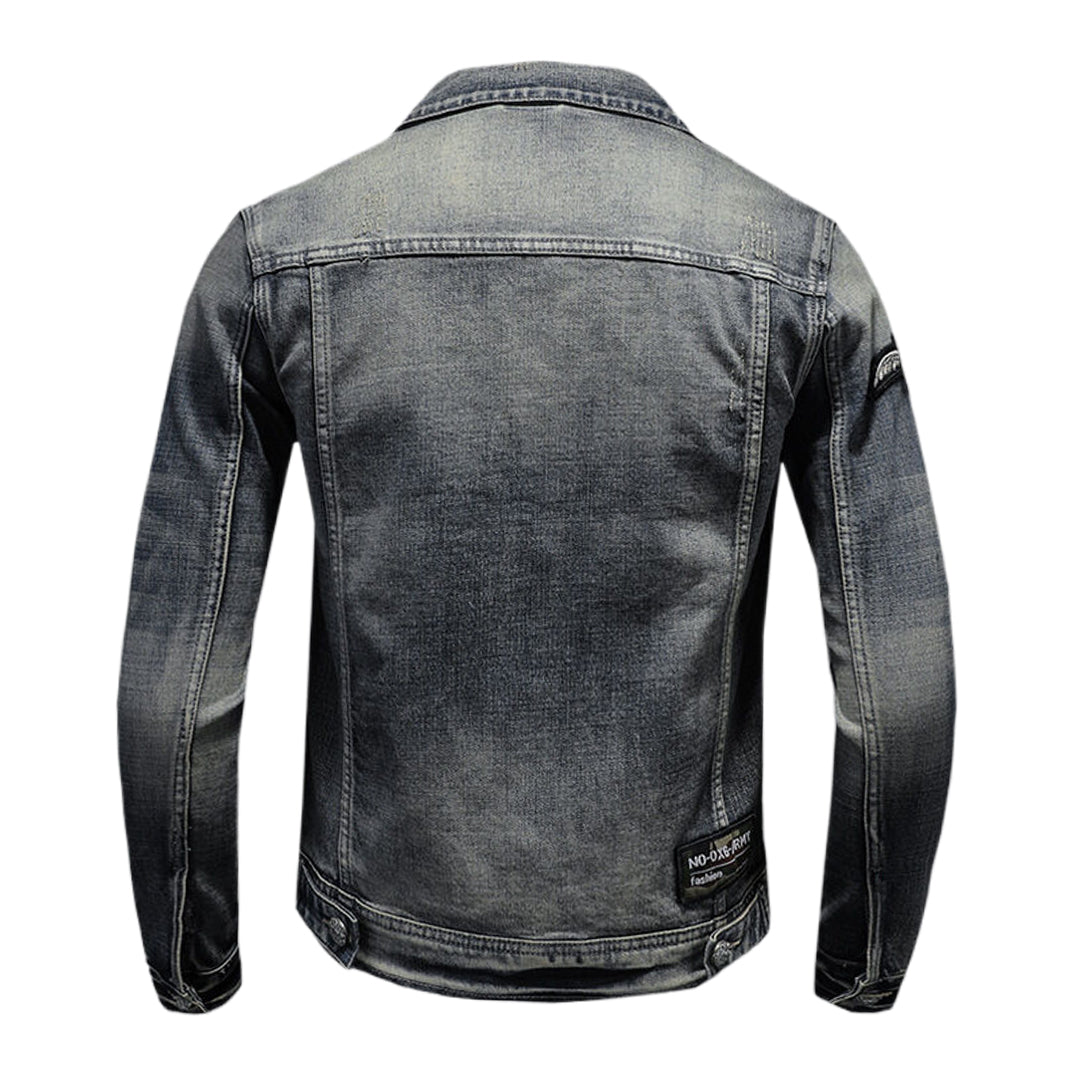 SOLO-DSQ2 Distressed Denim Jacket