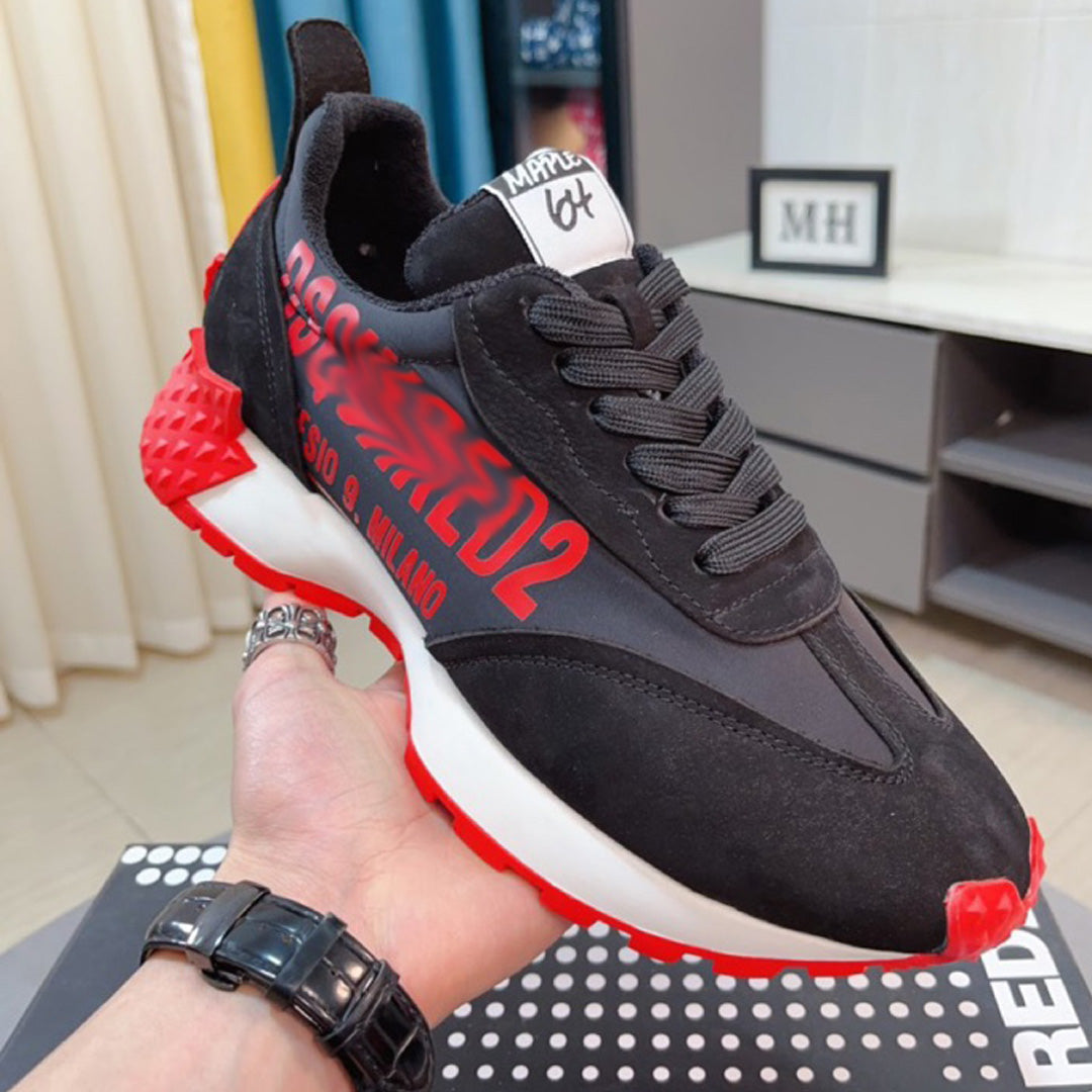 SOLO-DSQ2 25ss Leather sneakers