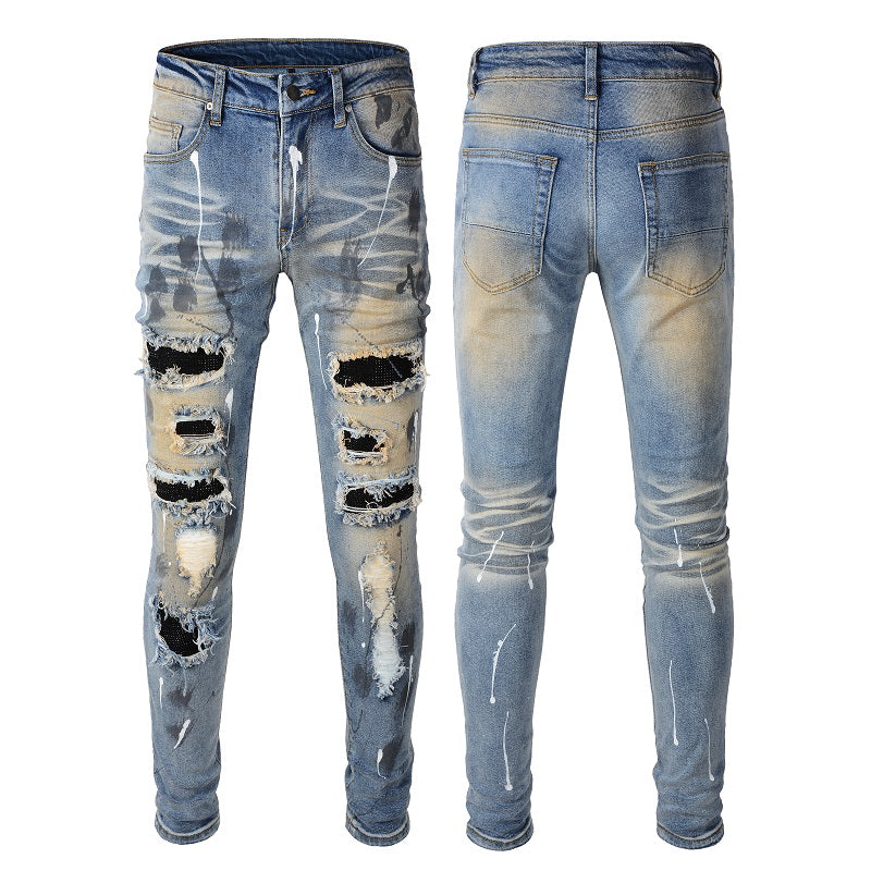 SOLO-DSQ2 Spray paint 24ss Jeans