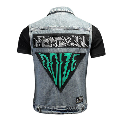 SOLO-DSQ2 24ss Denim Vest coat