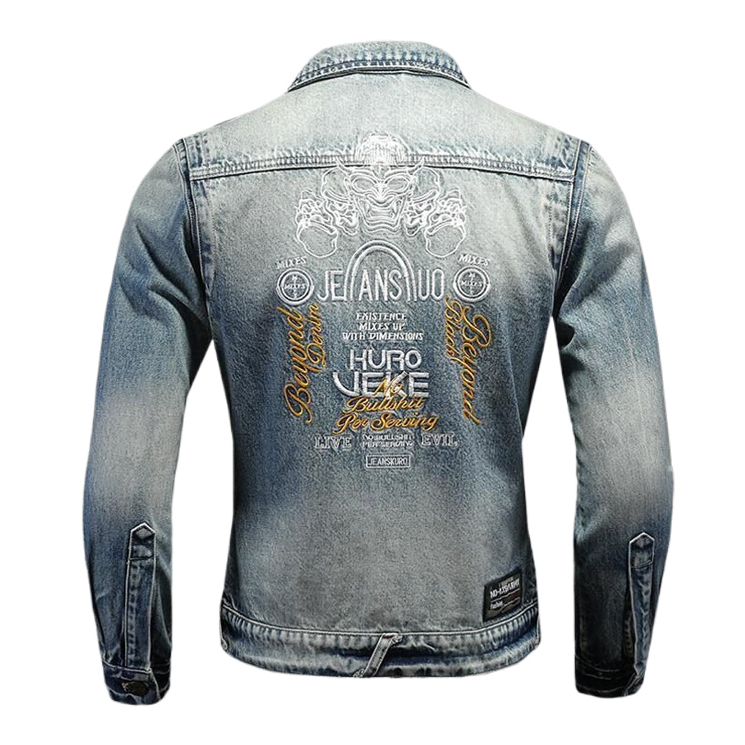 SOLO-DSQ2 Distressed Denim Jacket