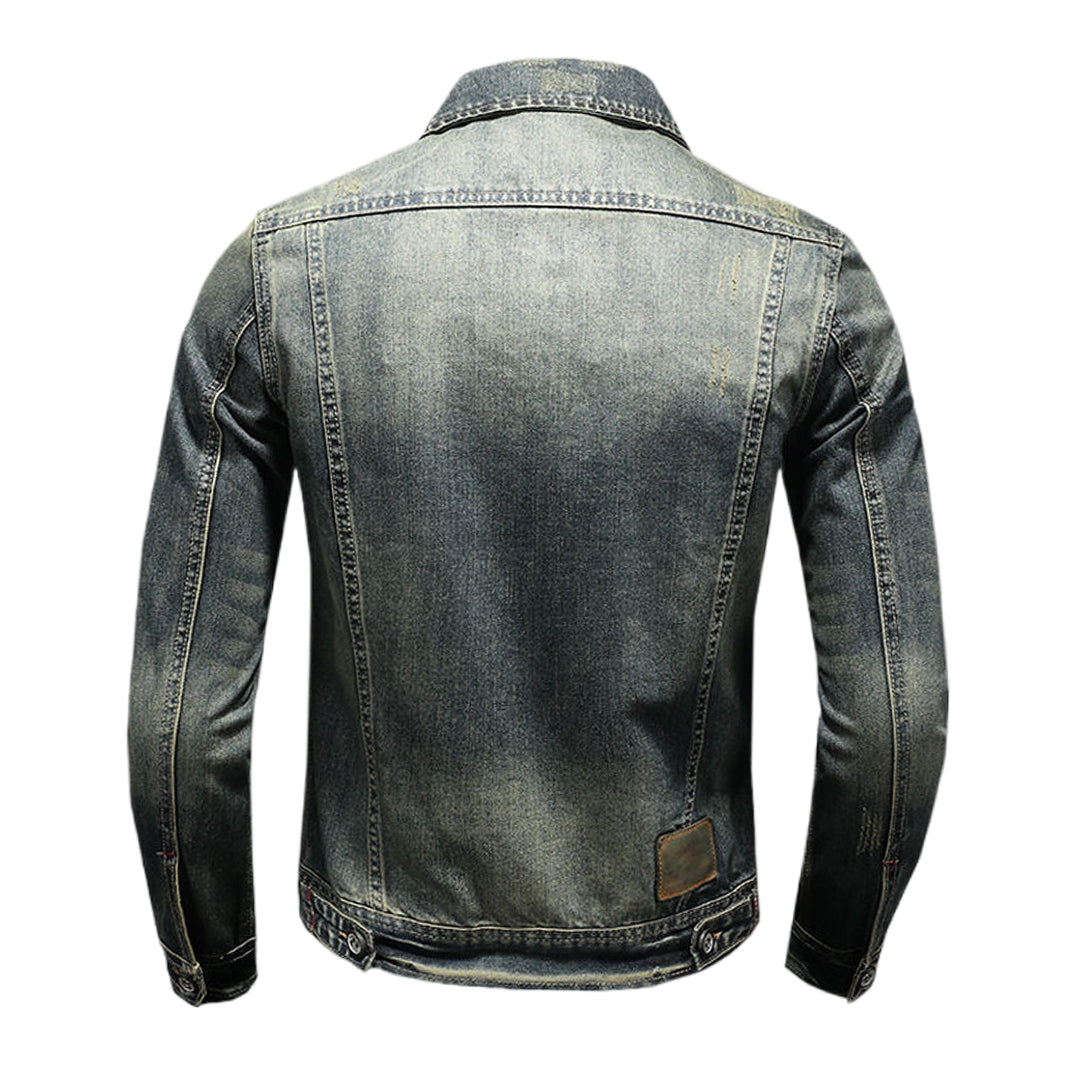 SOLO-DSQ2 Distressed Denim Jacket