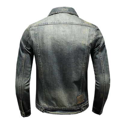 SOLO-DSQ2 24ss Distressed Denim Jacket