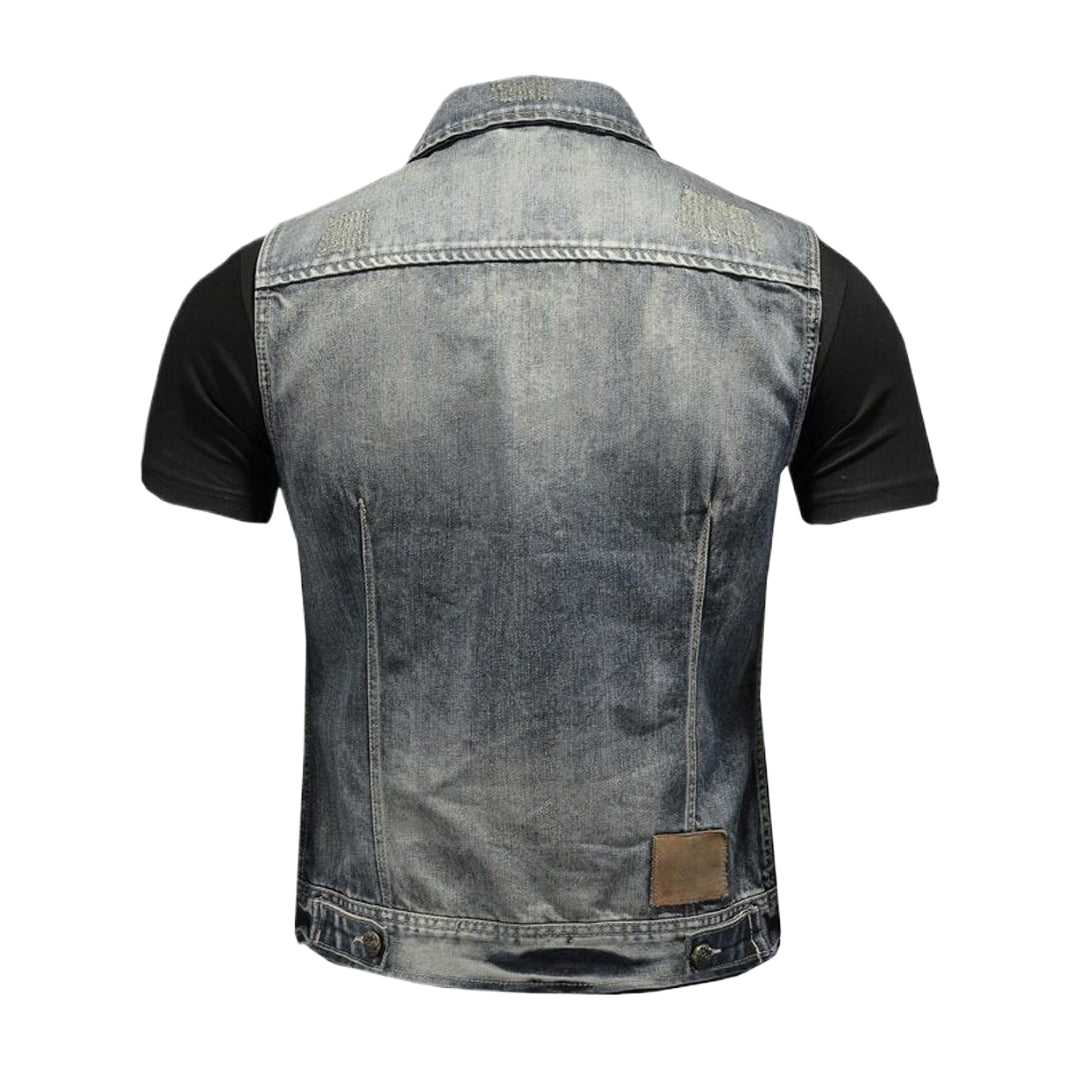 SOLO-DSQ2 Denim Vest coat