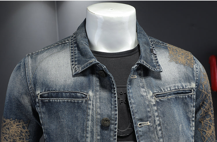 SOLO-DSQ2 Distressed Denim Jacket