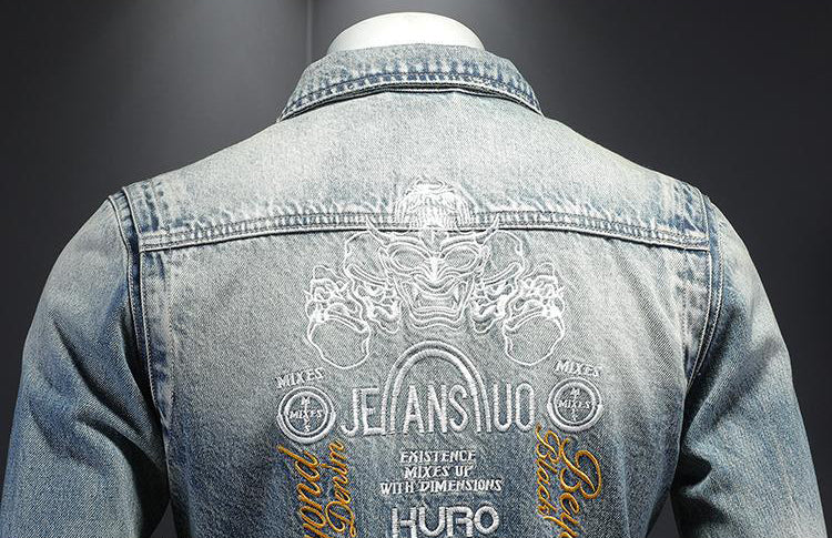 SOLO-DSQ2 Distressed Denim Jacket