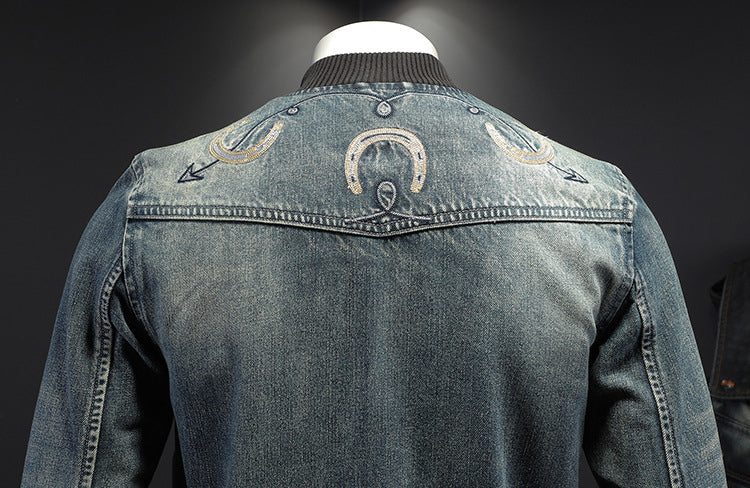 SOLO-DSQ2 Distressed Denim Jacket