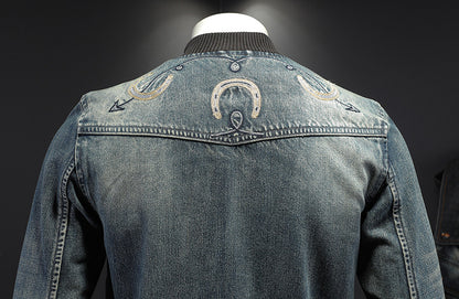 SOLO-DSQ2 Distressed Denim Jacket