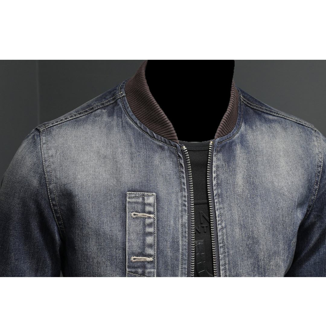 SOLO-DSQ2 Distressed Denim Jacket