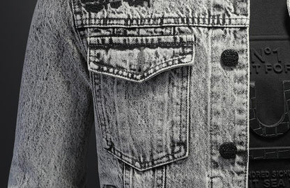 SOLO-DSQ2 Distressed Denim Jacket