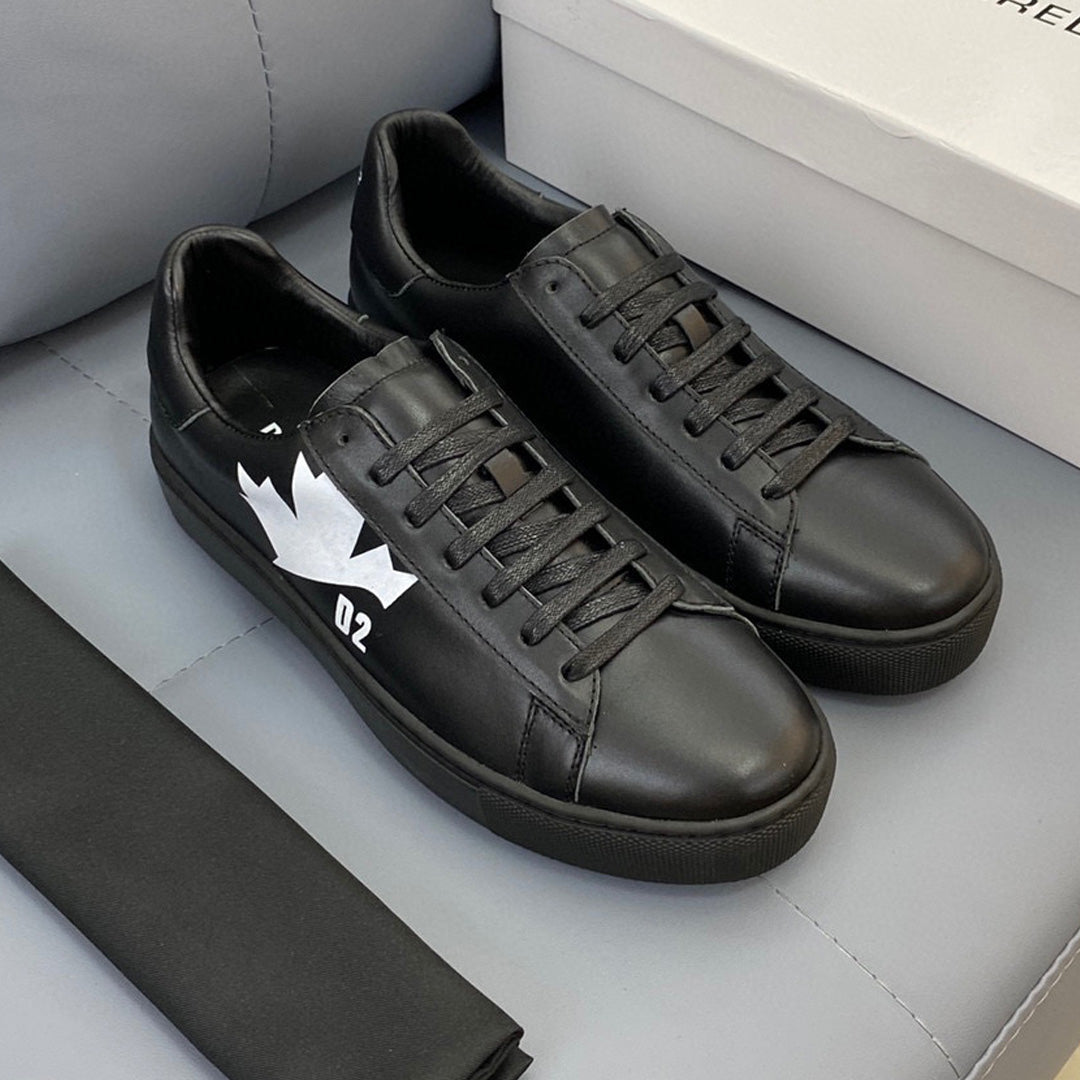 SOLO-DSQ2 25ss Leather sneakers