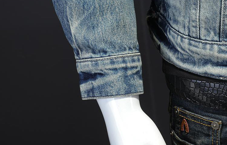 SOLO-DSQ2 Distressed Denim Jacket