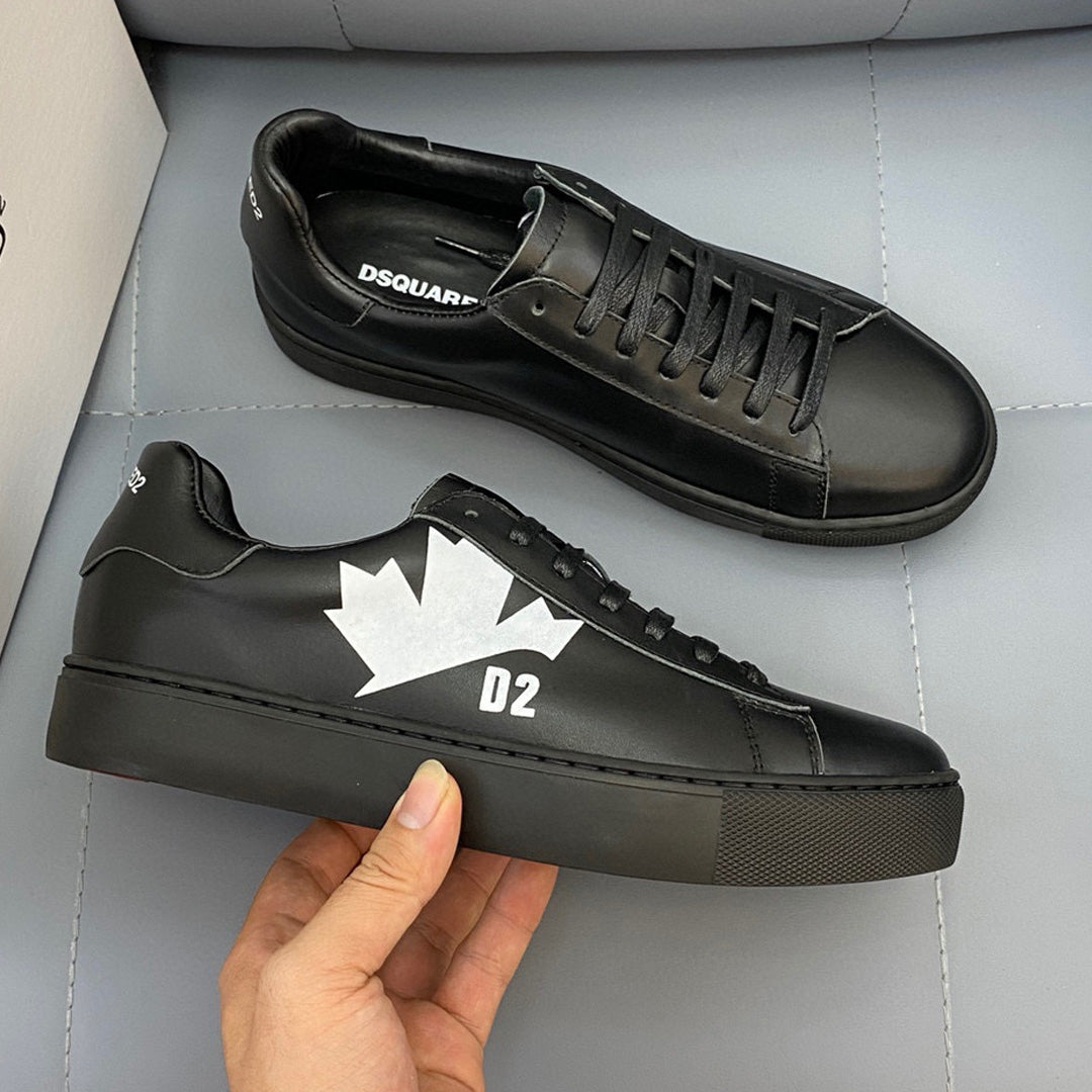 SOLO-DSQ2 25ss Leather sneakers