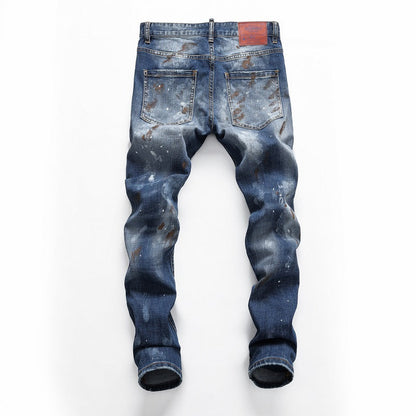 SOLO-DSQ2 stretch inkjet slim fit Jeans