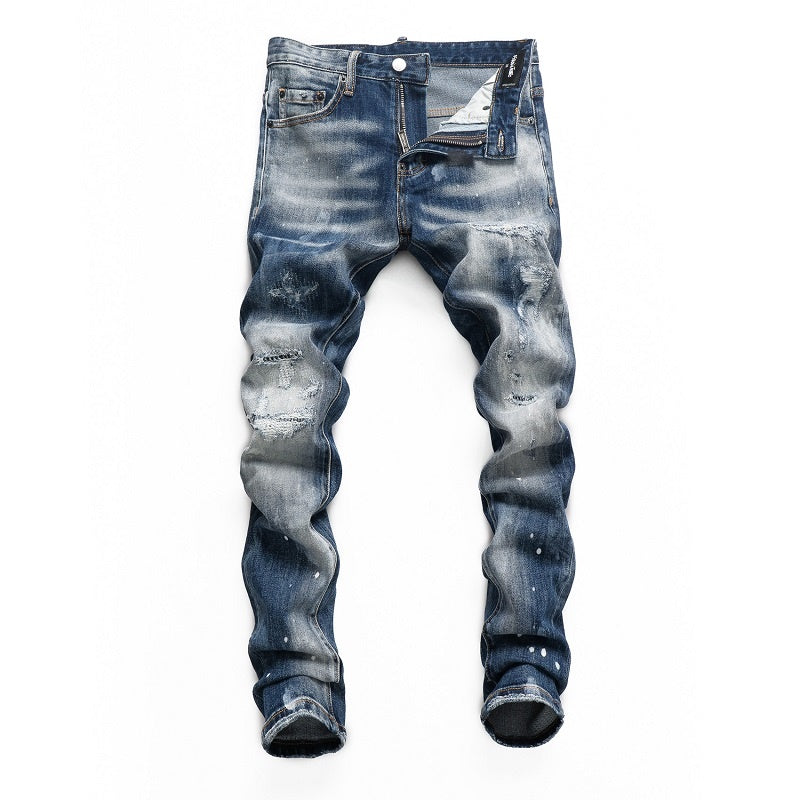 SOLO-DSQ2 Skull Man Bones Jeans