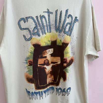 SOLO-Saint Michael Print T-hemp 