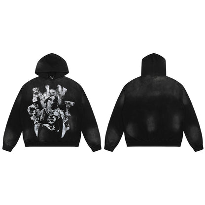 SOLO-Saint Michael 2024ss Washed Hoodie