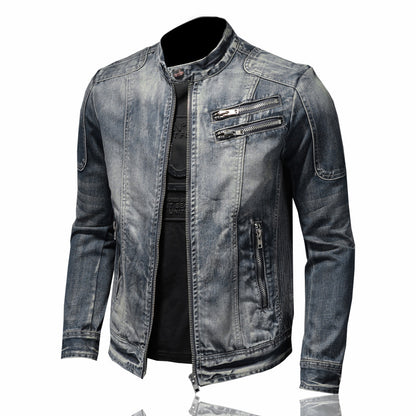 SOLO-DSQ2 Distressed Denim Jacket