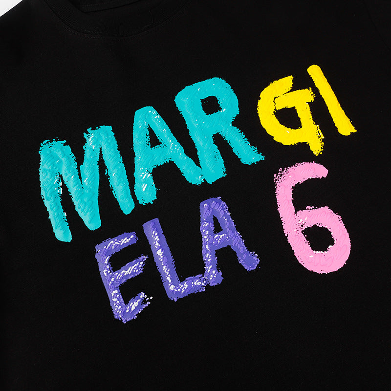 SOLO-Maison Margiela Colored graffiti foam T-shirt