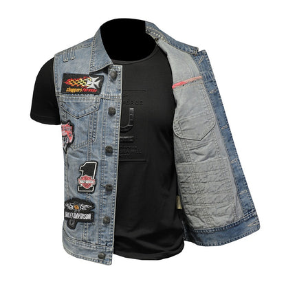 SOLO-DSQ2 2024ss Denim Vest coat