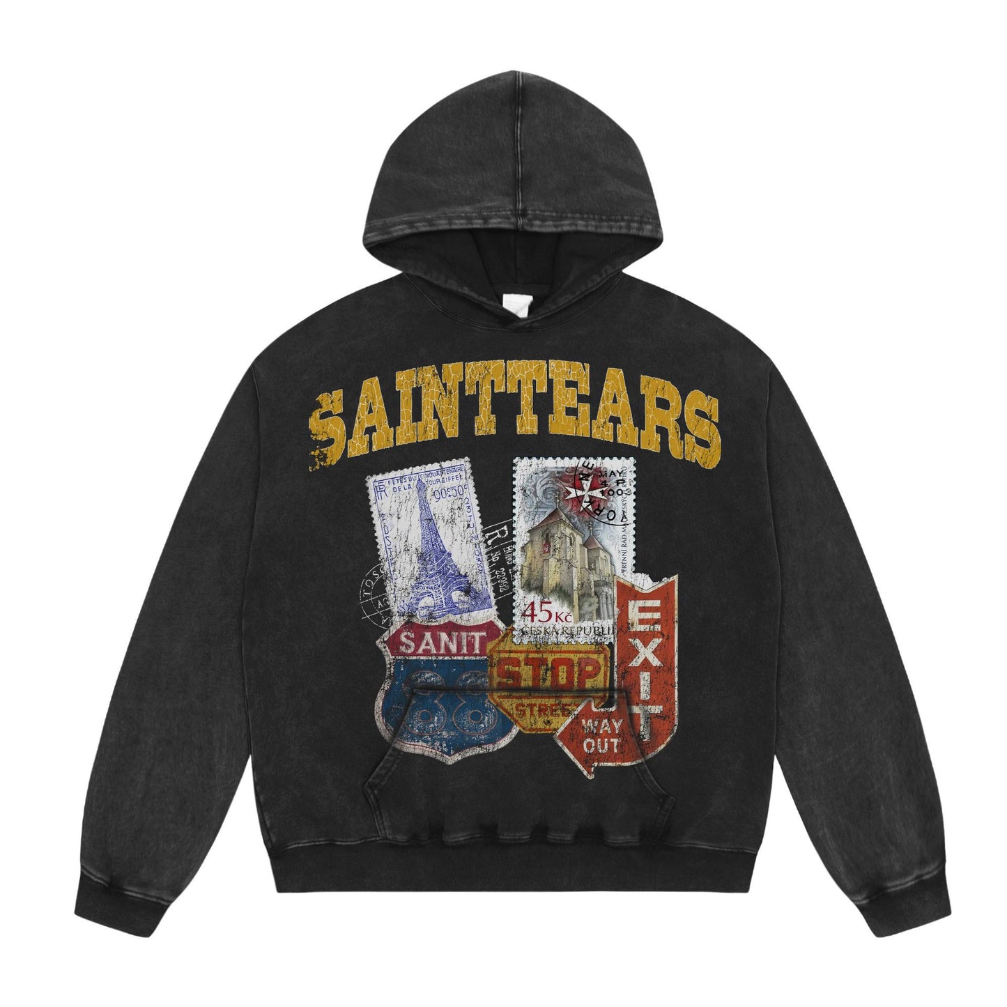 SOLO-Saint Michael 24ss Print Hoodie