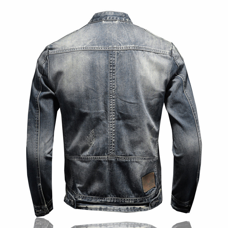 SOLO-DSQ2 Distressed Denim Jacket