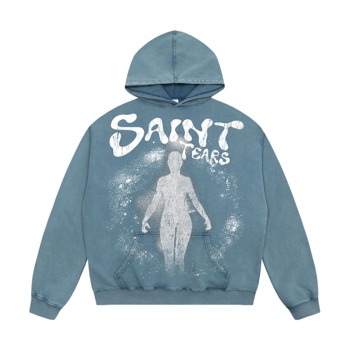 SOLO-Saint Michael Print Washed Hoodie