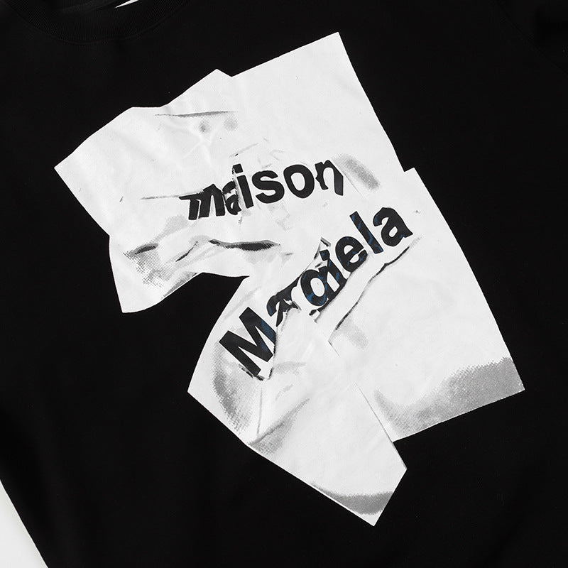 SOLO-Maison Margiela 2024ss Black and white Hoodie