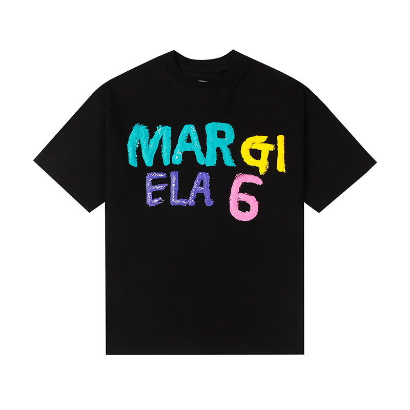 SOLO-Maison Margiela Colored graffiti foam T-shirt