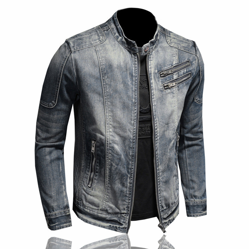 SOLO-DSQ2 Distressed Denim Jacket