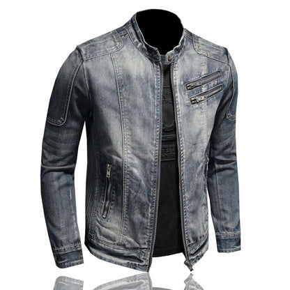 SOLO-DSQ2 Distressed Denim Jacket